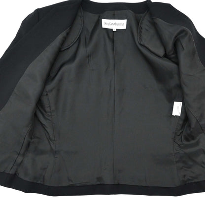 Yves Saint Laurent Collarless Jacket Black #36