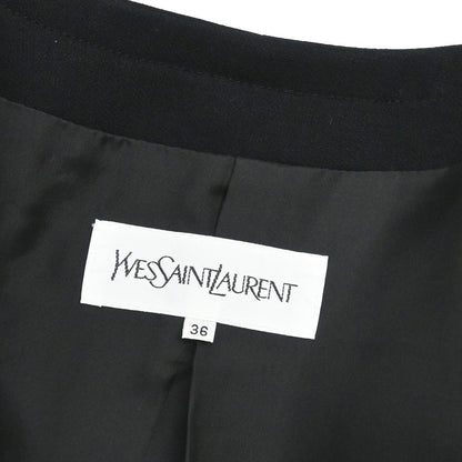 Yves Saint Laurent Collarless Jacket Black #36