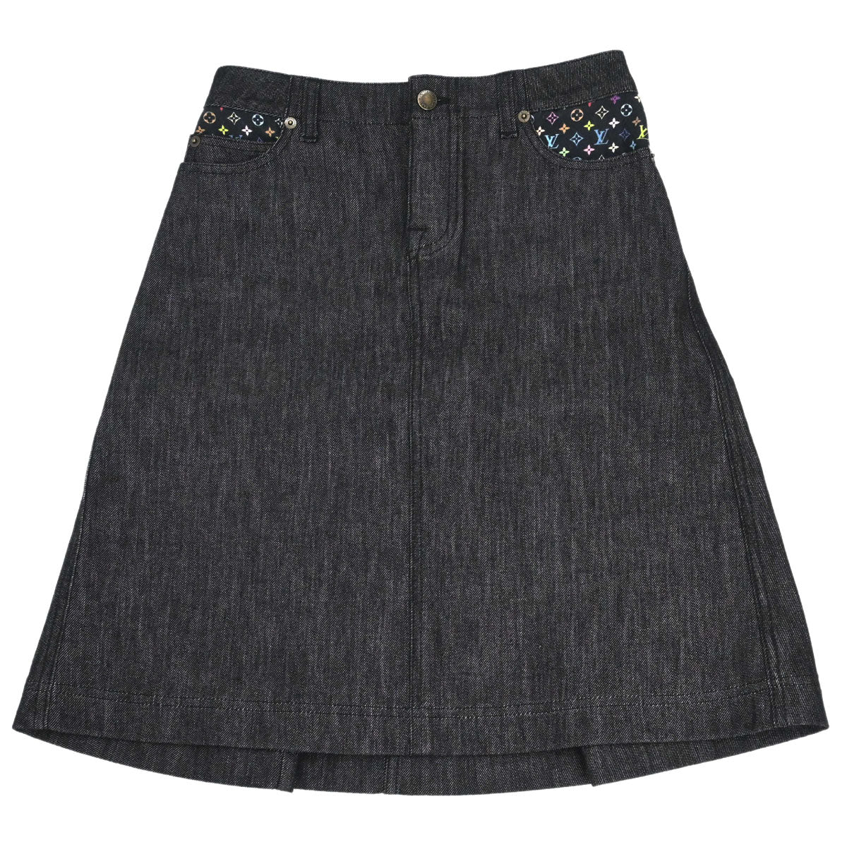 Louis Vuitton 2009 Denim Skirt Gray #34