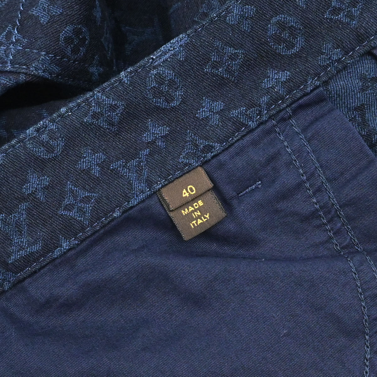 Louis Vuitton 2011 Monogram Long Pants Navy #40