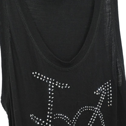 Christian Dior 2004 Sleeveless Tank Top Heart And Arrow Black #36