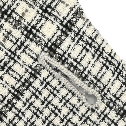 Burberrys Collarless Check Jacket Gray #34-36