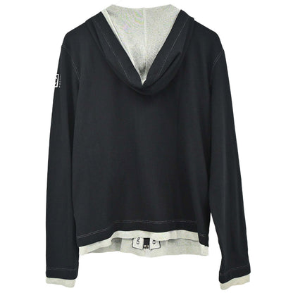 Chanel 2006 Sport Line Zip Up Hooded Jacket Black #36