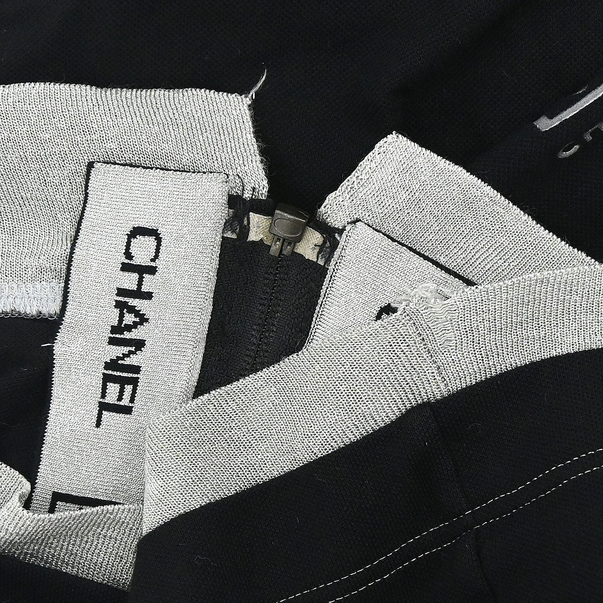 Chanel 2006 Sport Line Zip Up Hooded Jacket Black #36