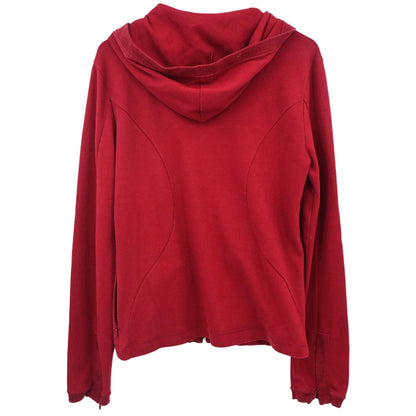 Chanel 2006 Sport Line Zip Up Hooded Jacket Red #38
