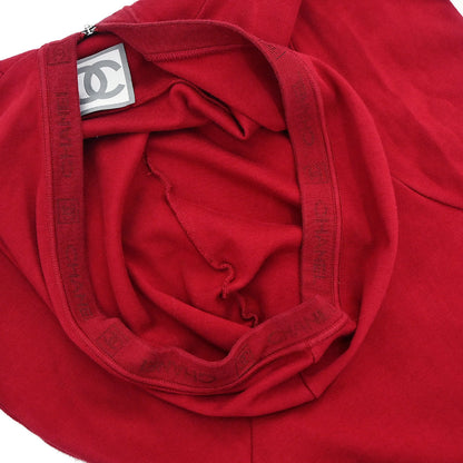 Chanel 2006 Sport Line Zip Up Hooded Jacket Red #38