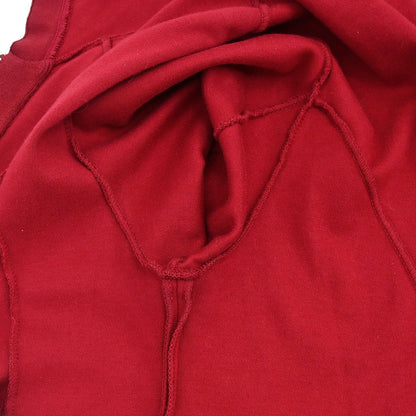 Chanel 2006 Sport Line Zip Up Hooded Jacket Red #38