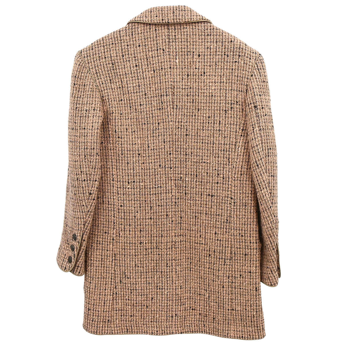 Chanel 1997 Tweed Single Breasted Jacket Pink #36