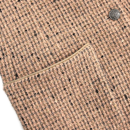 Chanel 1997 Tweed Single Breasted Jacket Pink #36