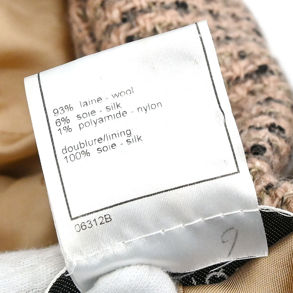 Chanel 1997 Tweed Single Breasted Jacket Pink #36