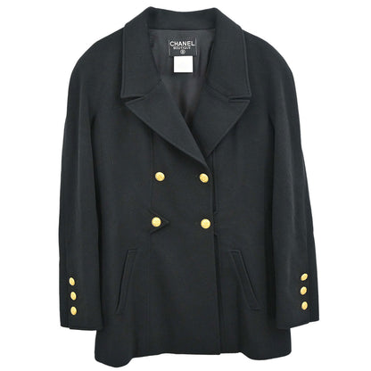 Chanel 1996 Double Breasted Jacket Black #42