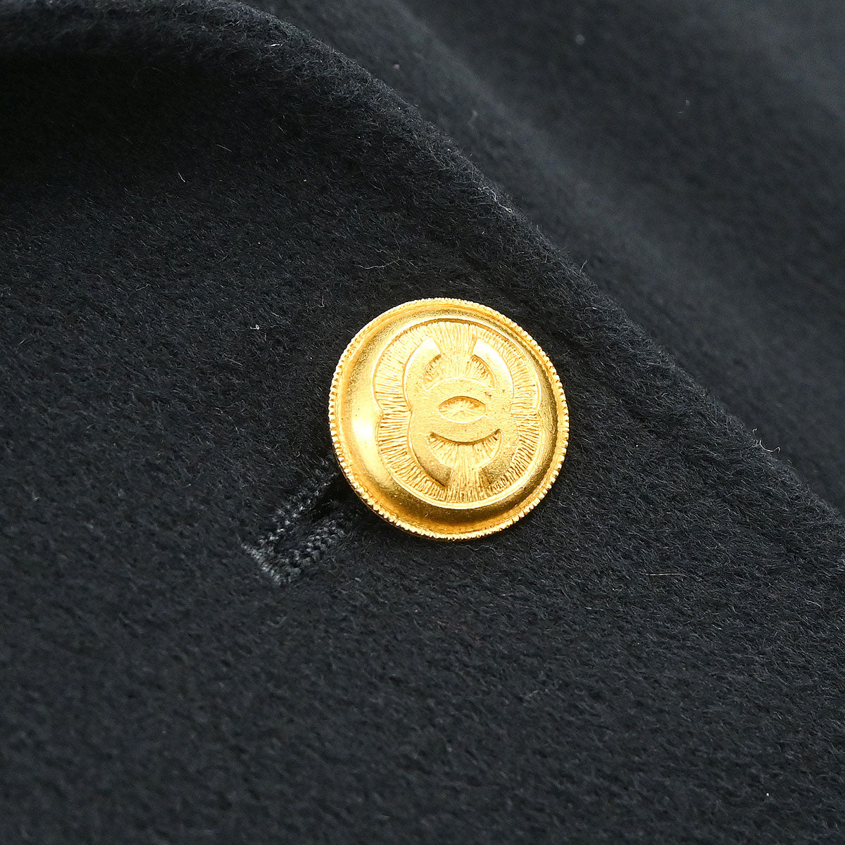 Chanel 1996 Double Breasted Jacket Black #42