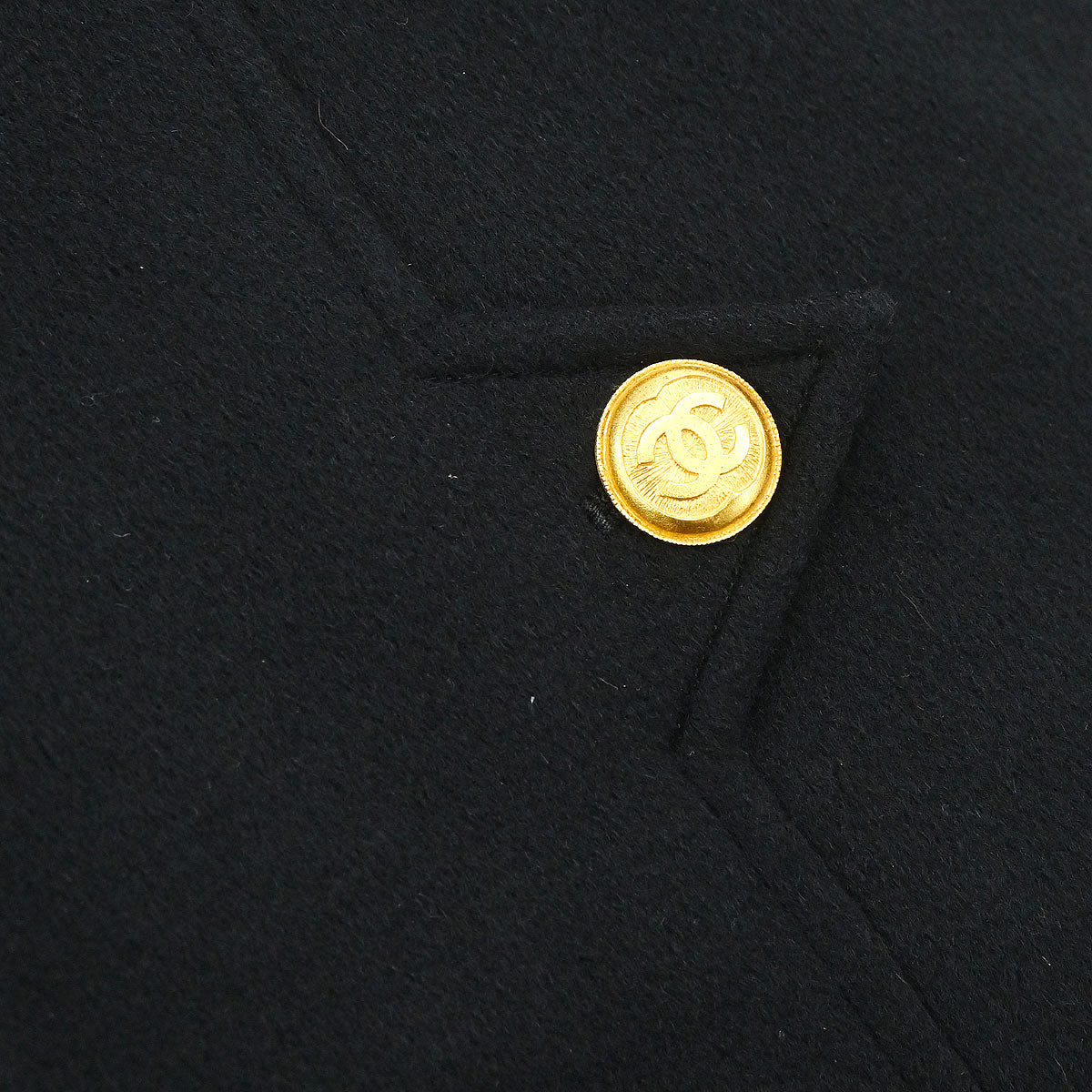 Chanel 1996 Double Breasted Jacket Black #42