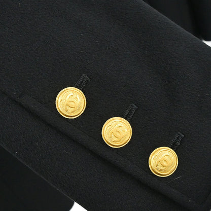 Chanel 1996 Double Breasted Jacket Black #42
