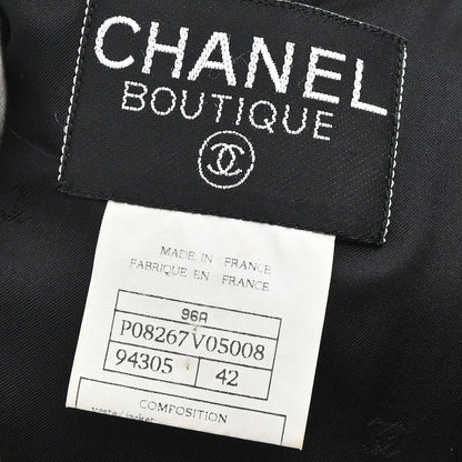Chanel 1996 Double Breasted Jacket Black #42