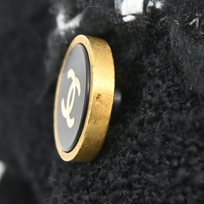 Chanel 1994AW Boutique Museum Black Jacket Braided Trim CC Buttons #34