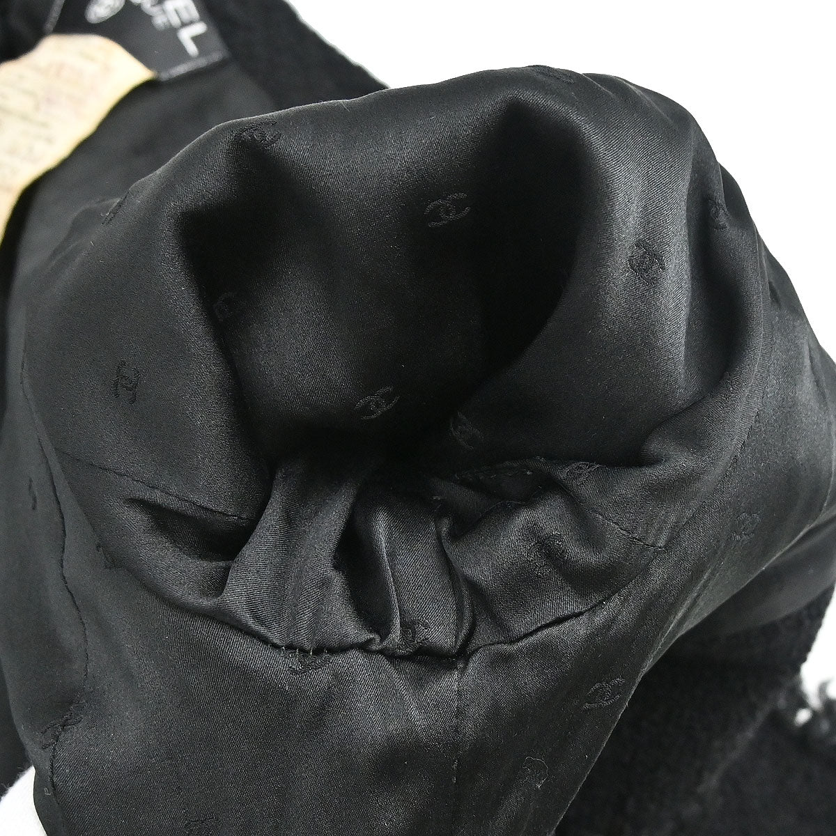 Chanel 1994AW Boutique Museum Black Jacket Braided Trim CC Buttons #34