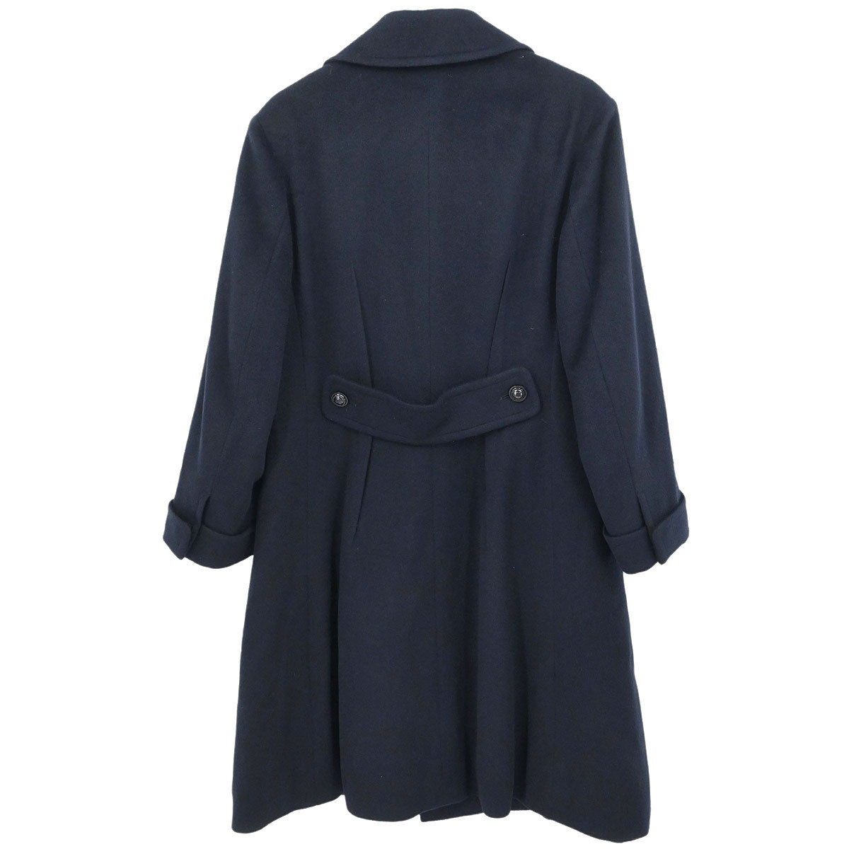 Chanel 1997AW Cashmere Coat Navy #38