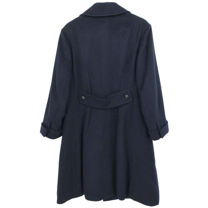 Chanel 1997AW Cashmere Coat Navy #38