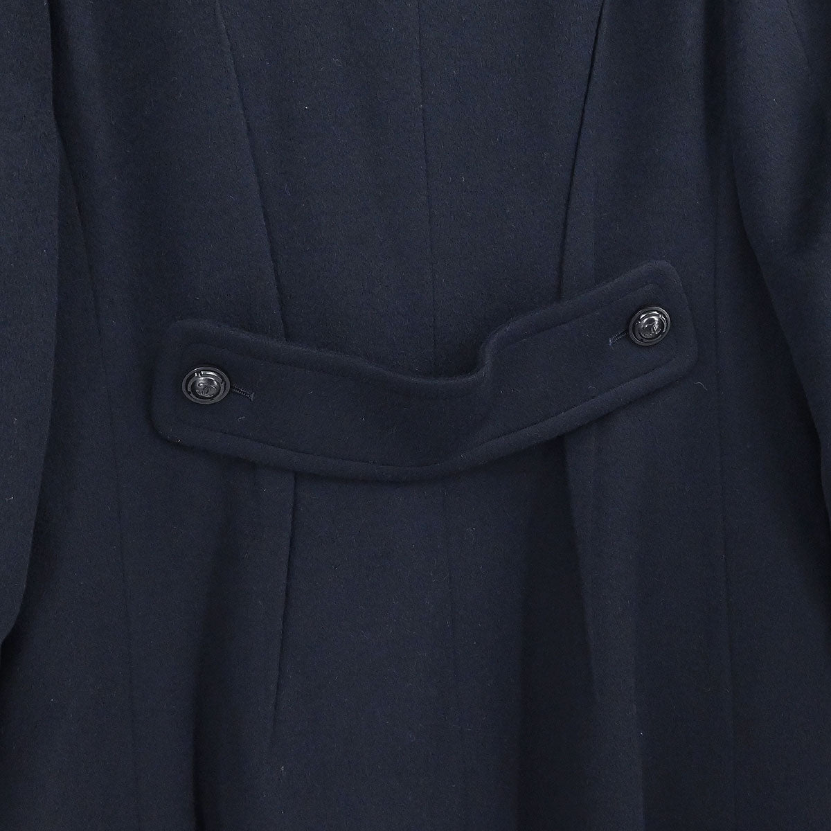 Chanel 1997AW Cashmere Coat Navy #38