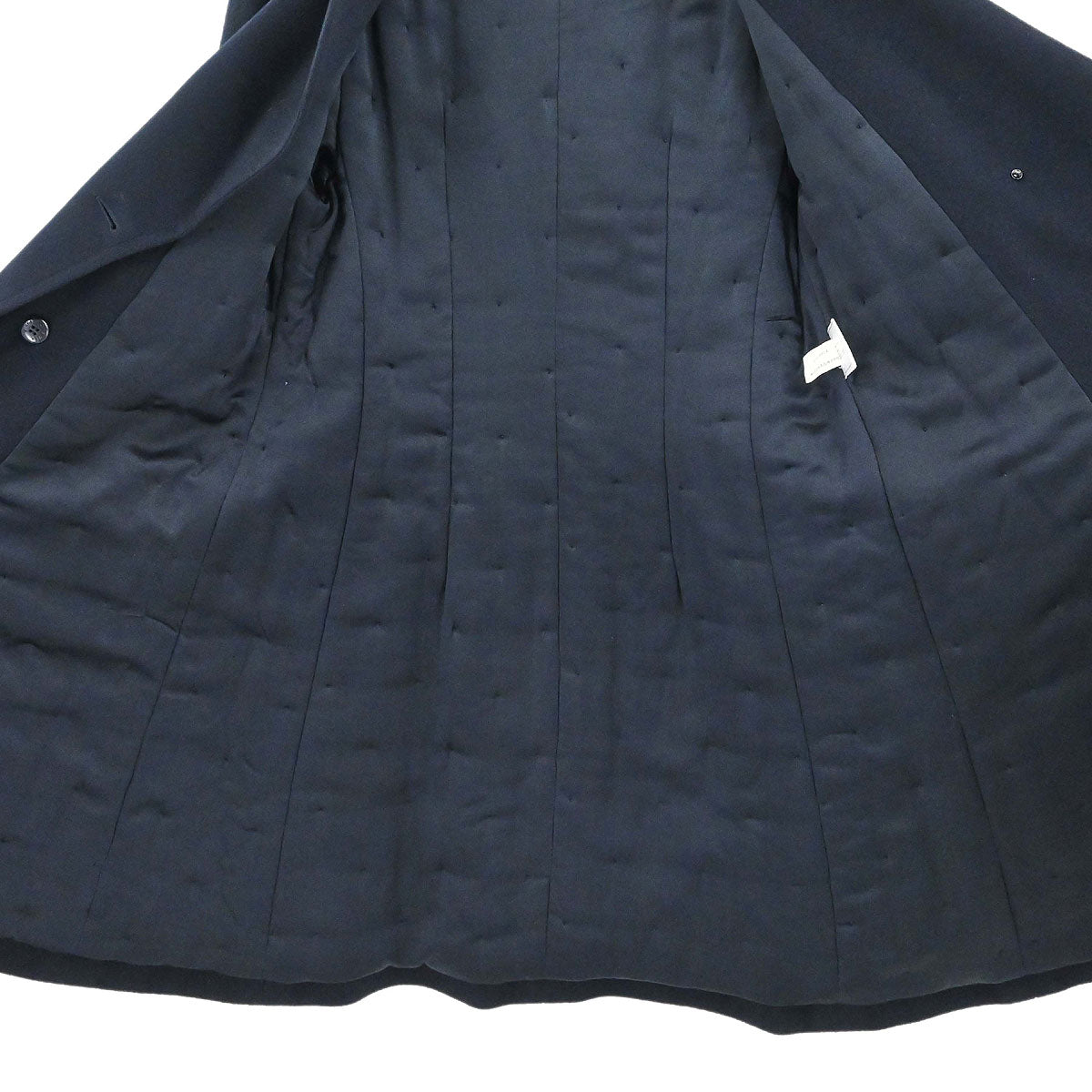 Chanel 1997AW Cashmere Coat Navy #38
