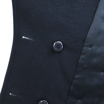 Chanel 1997AW Cashmere Coat Navy #38