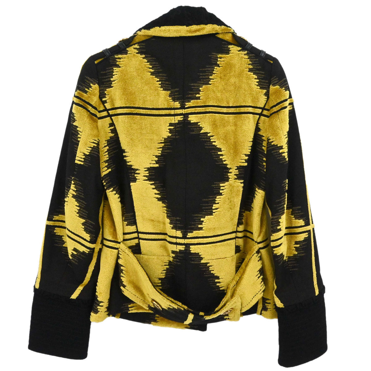 Gucci 2008 Velvet Double Breasted Jacket Black Gold #38