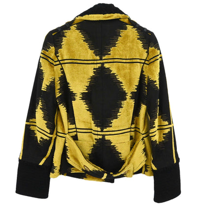 Gucci 2008 Velvet Double Breasted Jacket Black Gold #38