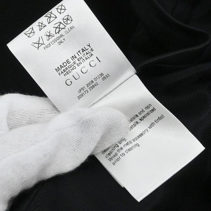 Gucci 2008 Velvet Double Breasted Jacket Black Gold #38