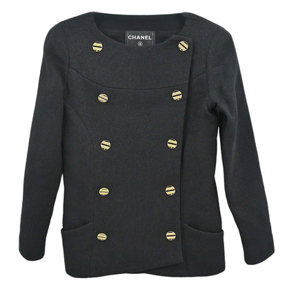 Chanel 2019 Collarless Jacket Black #34