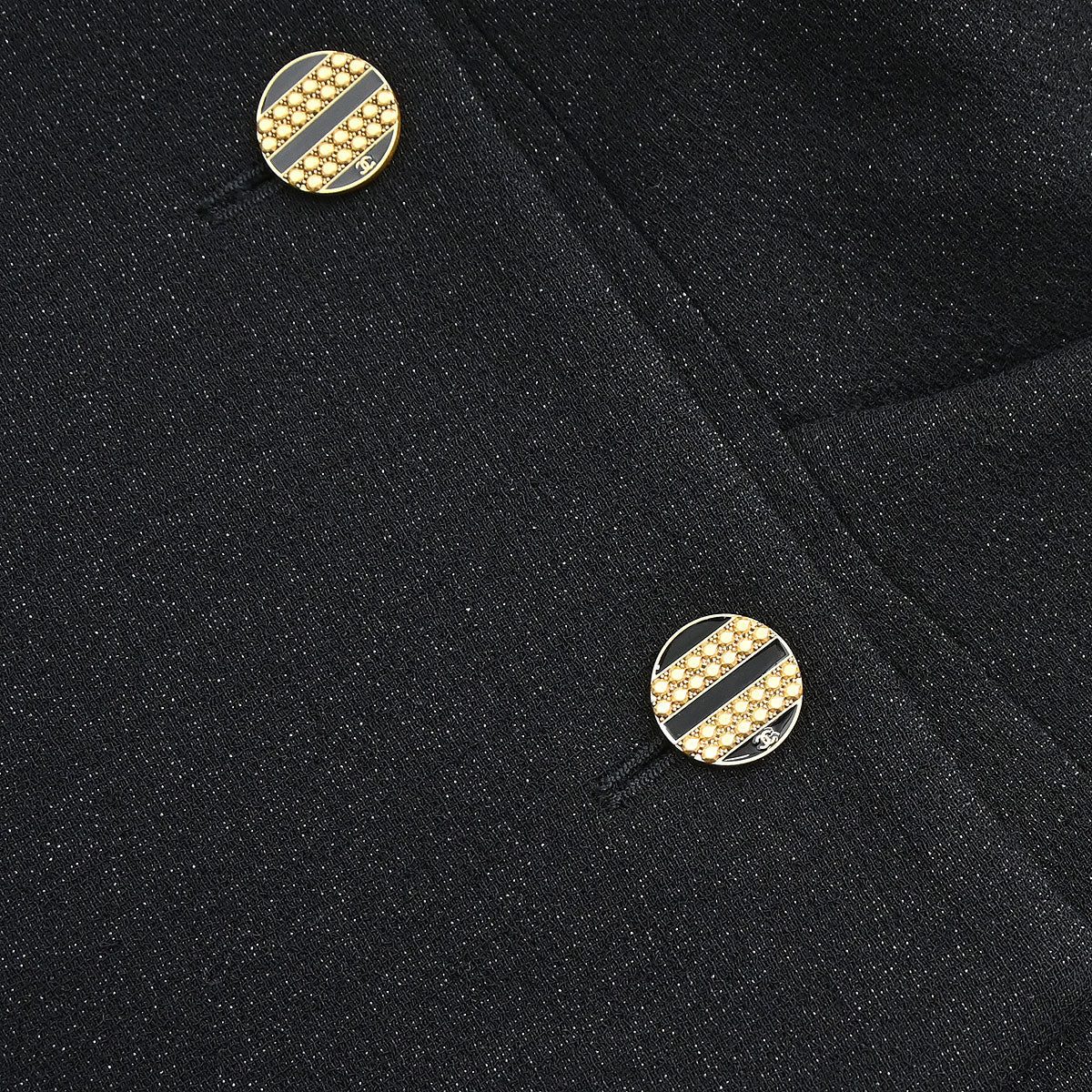 Chanel 2019 Collarless Jacket Black #34