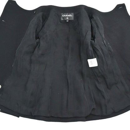 Chanel 2019 Collarless Jacket Black #34