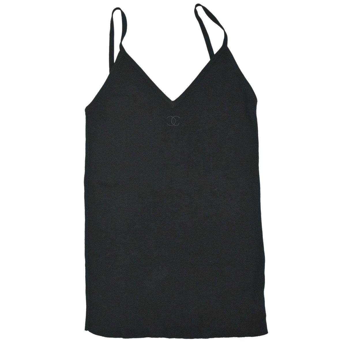 Chanel 1995 Camisole Top Black #44