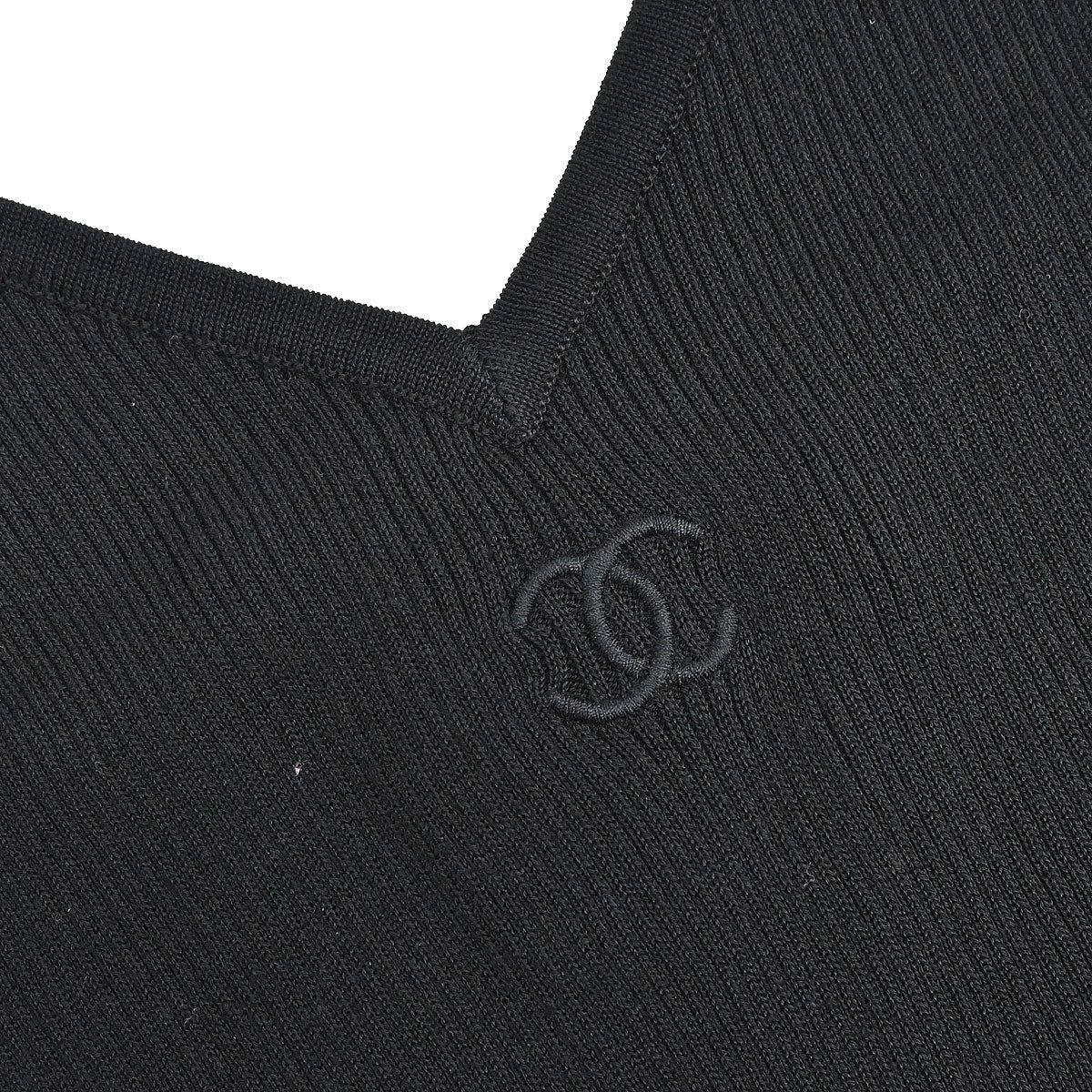 Chanel 1995 Camisole Top Black #44