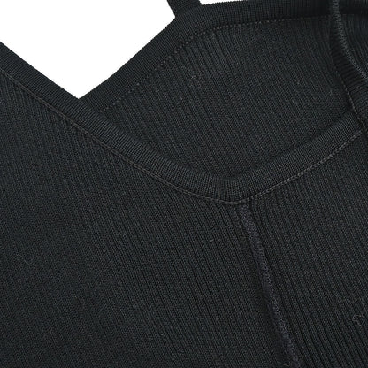 Chanel 1995 Camisole Top Black #44