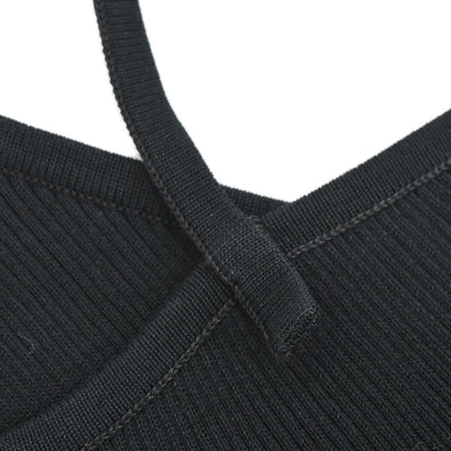 Chanel 1995 Camisole Top Black #44