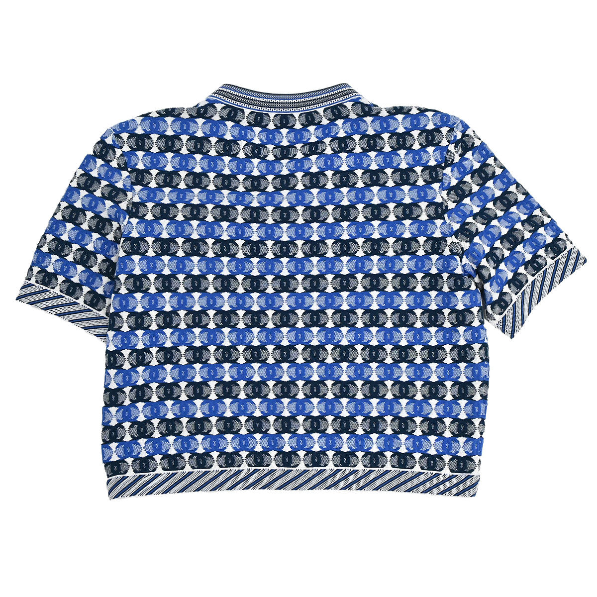 Chanel 2018-2019 Short Sleeve Knit CC Cardigan Blue #40
