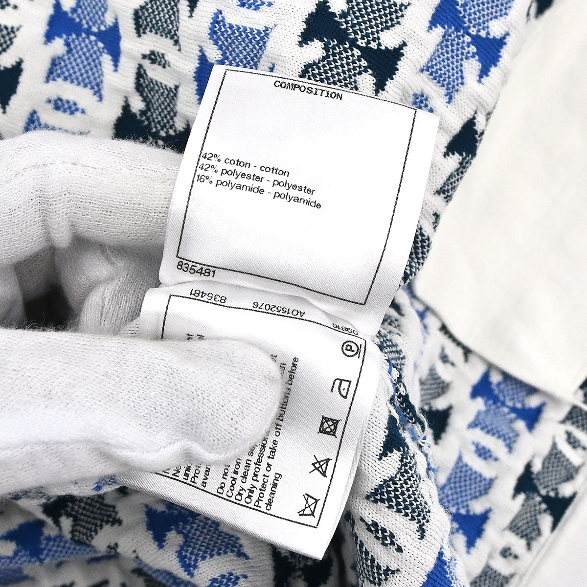 Chanel 2018-2019 Short Sleeve Knit CC Cardigan Blue #40