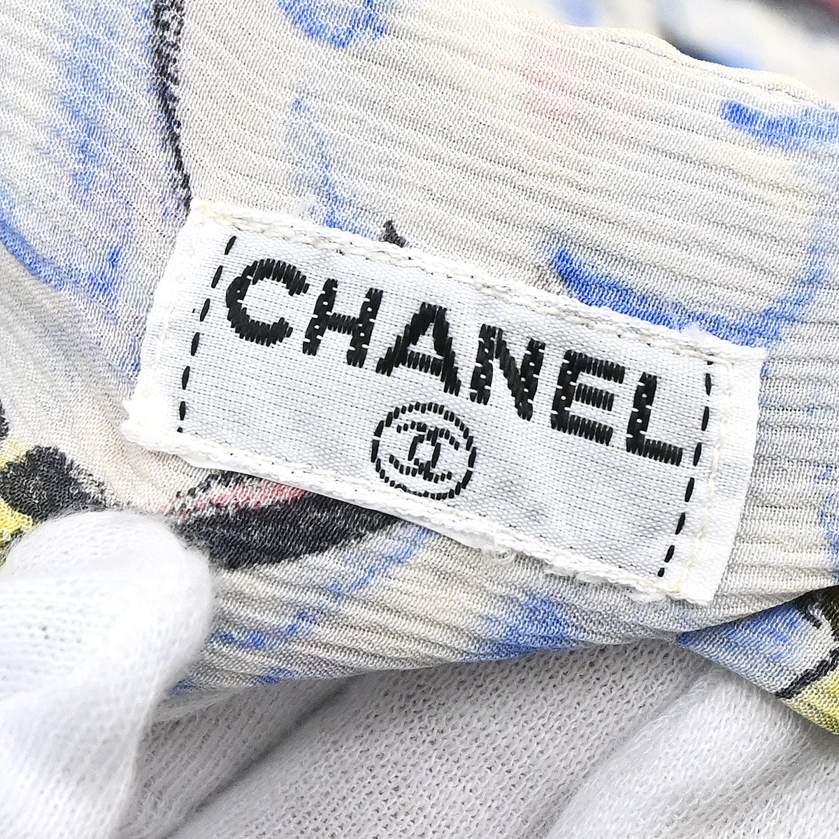 Chanel 1994SS Airplane Print Silk Shirt
