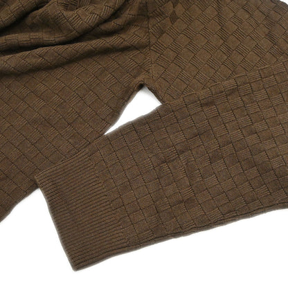 Louis Vuitton 2018 Long Sleeve Knit Top Brown #XXL