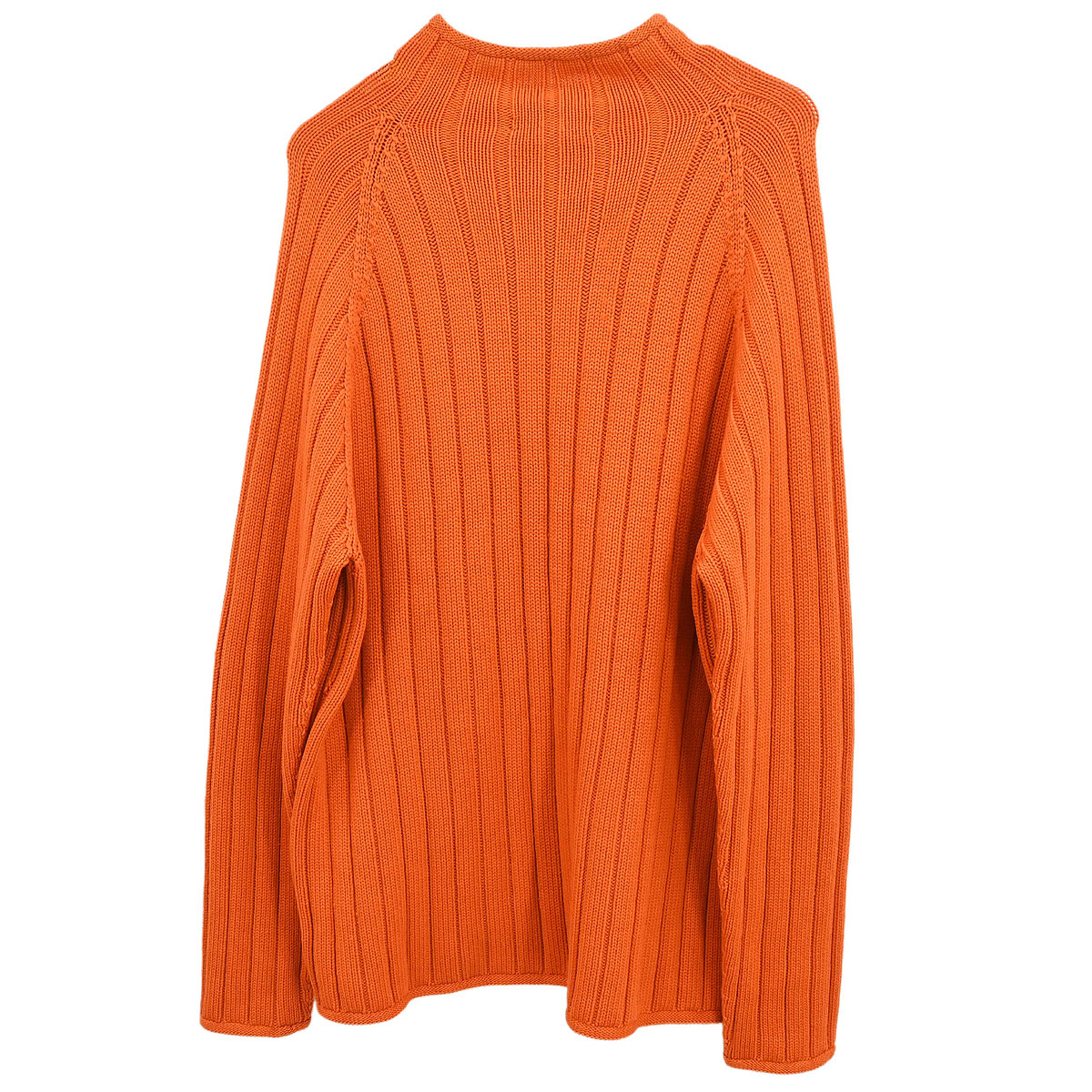 Hermes Long Sleeve Pullover Knit Top Orange #L