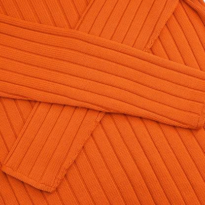 Hermes Long Sleeve Pullover Knit Top Orange #L