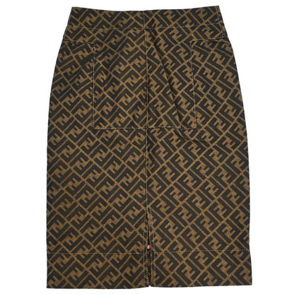Fendi Zucca Skirt Brown #40