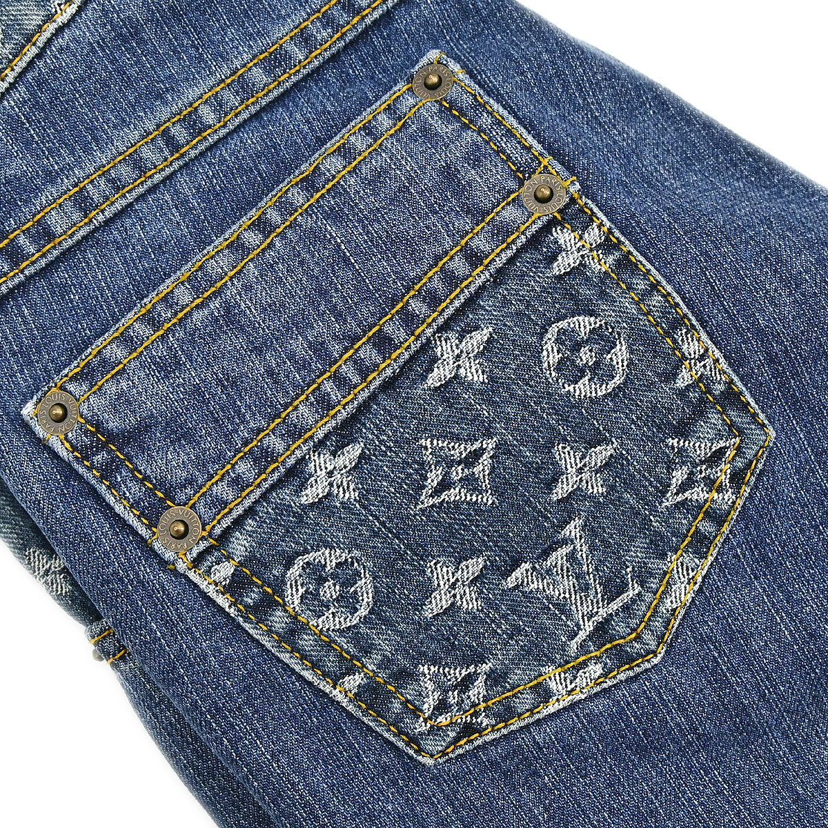 Louis Vuitton 2006 Denim Long Pants Blue #34