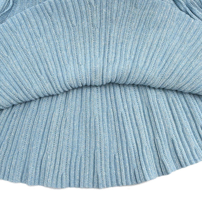Chanel 2013 Knit Sleeveless Dress Light Blue #36