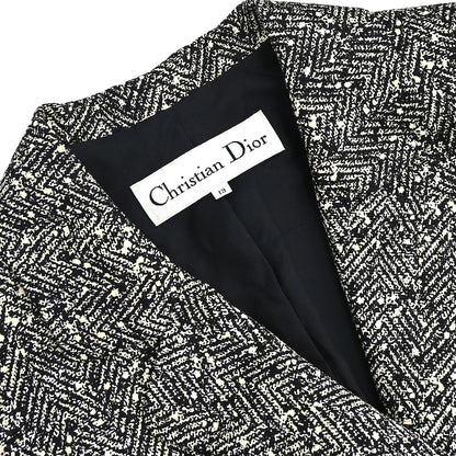 Christian Dior Setup Suit Jacket Skirt Black #40–42