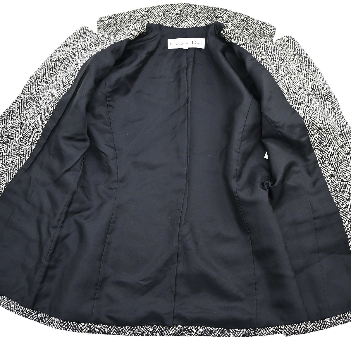 Christian Dior Setup Suit Jacket Skirt Black #40–42