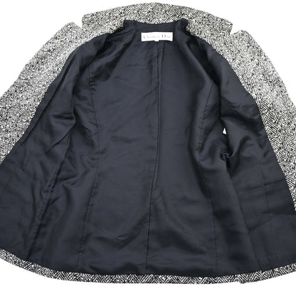 Christian Dior Setup Suit Jacket Skirt Black #40–42