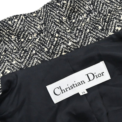 Christian Dior Setup Suit Jacket Skirt Black #40–42