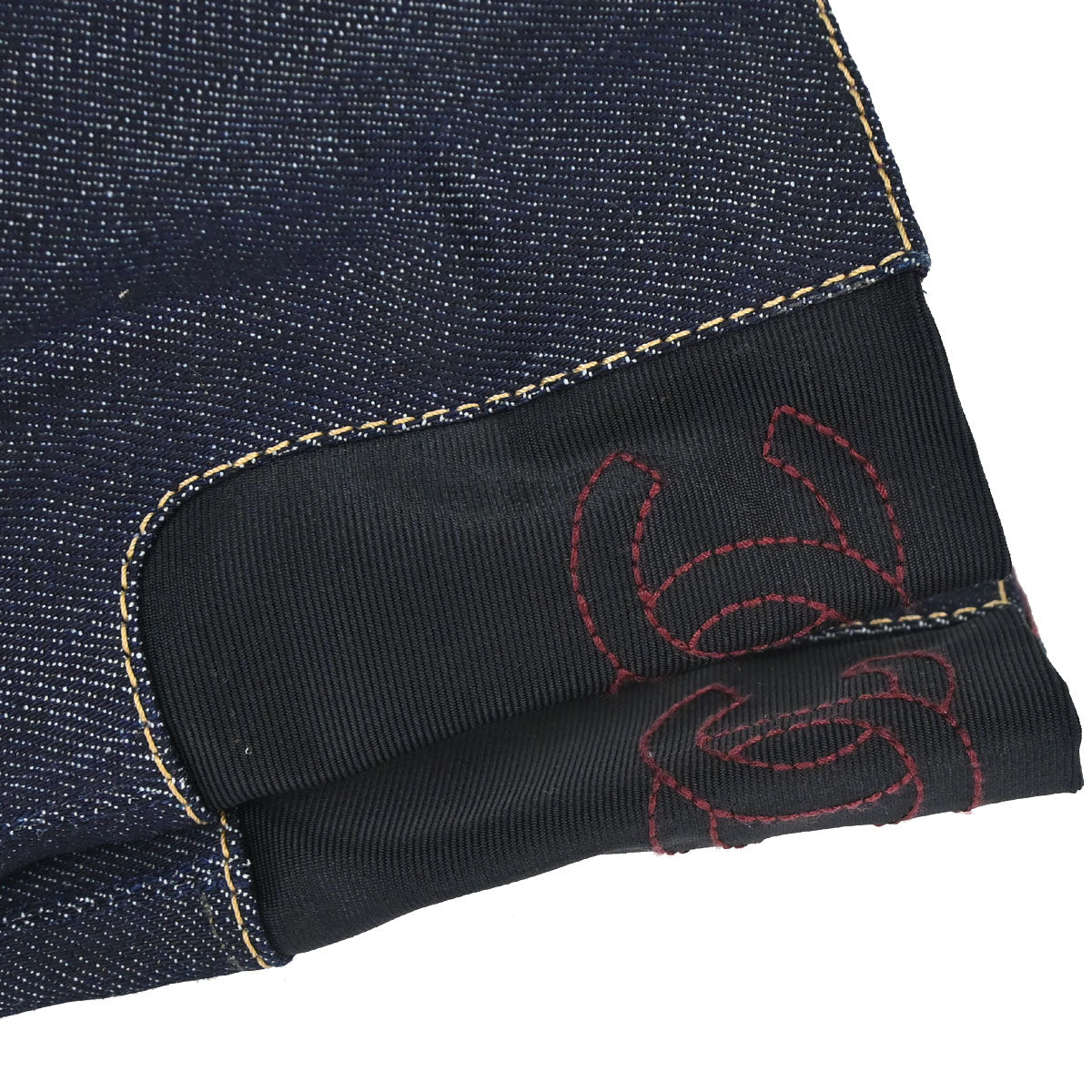 Chanel * Boots Shoes Denim Indigo Shoes #38 1/2